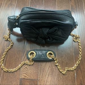 Authentic Juicy Couture Black Bow Shimmer Handbag